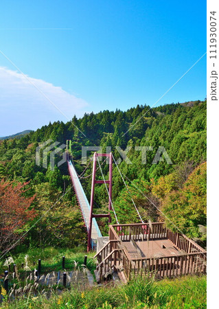 秋の千眼堂吊橋(新潟県) 秋の千眼堂吊橋(新潟県) 111930074