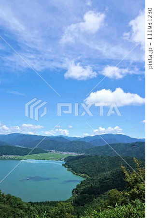 賤ヶ岳山頂からの余呉湖の風景 111931230