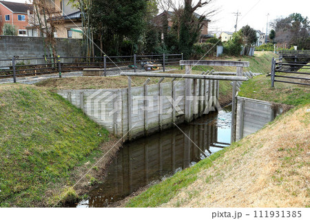 見沼通船堀跡 東縁一の関の復元【埼玉県さいたま市】 見沼通船堀跡 東縁一の関の復元【埼玉県さいたま市】 111931385
