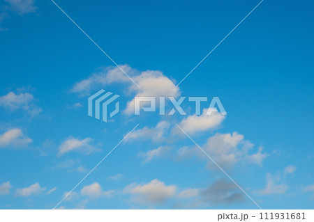 Cerulean Skies and Wispy Clouds 111931681