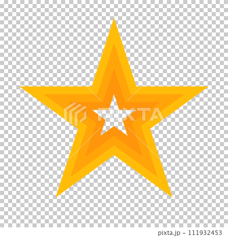 Modern orange star logo. vector. Modern orange star logo. vector. 111932453