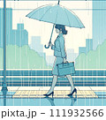 梅雨の出社 111932566