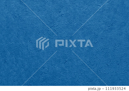 手揉み和紙のテクスチャ（ブルー） 111933524