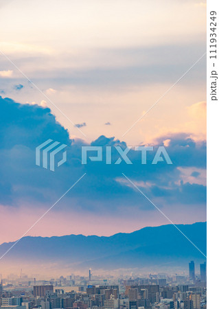 大阪夕景　尼崎方面 111934249