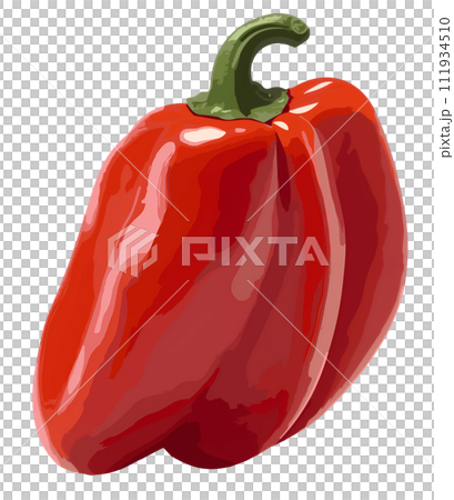 sweet pepper isolated on white background, png files,Generative AI sweet pepper isolated on white background, png files,Generative AI 111934510