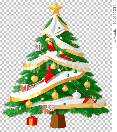 xmas tree, png files,Generative AI 111935259
