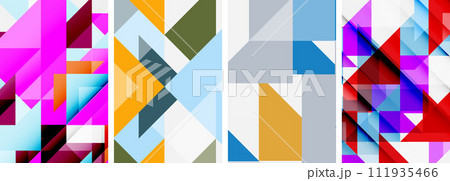 Triangle poster set for wallpaper, business card, cover, poster, banner, brochure, header, website Triangle poster set for wallpaper, business card, cover, poster, banner, brochure, header, website 111935466