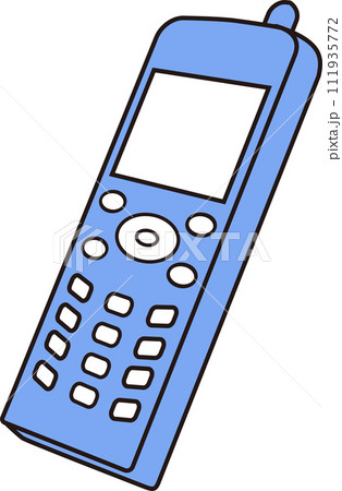 携帯電話_blue 111935772