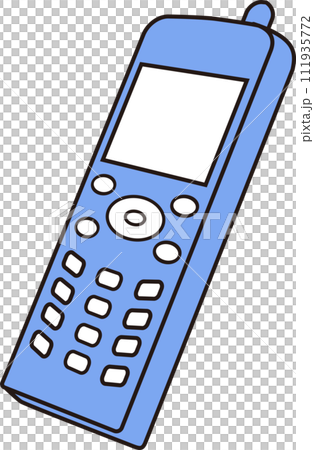 mobile phone_blue 111935772