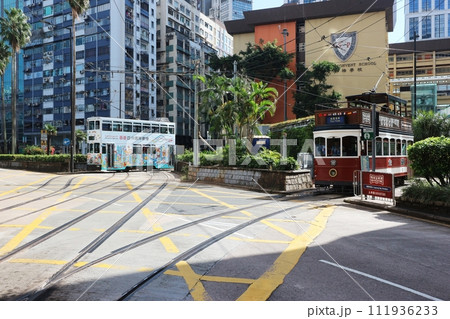 香港電車　折り返し場 111936233