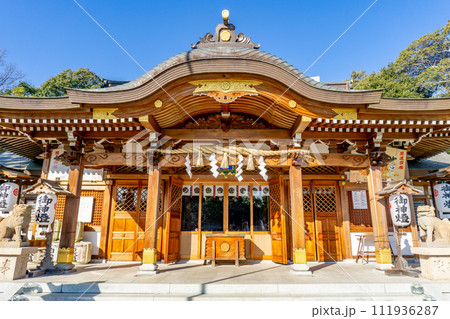 兵庫県宝塚市伊孑志の伊和志津神社 拝殿(学問の守護神) 兵庫県宝塚市伊孑志の伊和志津神社 拝殿(学問の守護神) 111936287