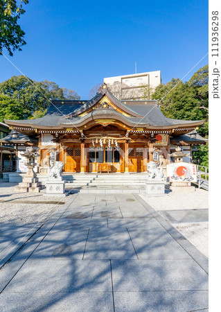 兵庫県宝塚市伊孑志の伊和志津神社 拝殿(縁結びの神) 兵庫県宝塚市伊孑志の伊和志津神社 拝殿(縁結びの神) 111936298