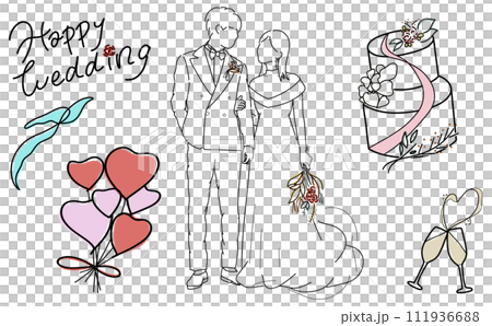 幸福的情侶婚禮 幸福的情侶婚禮 111936688