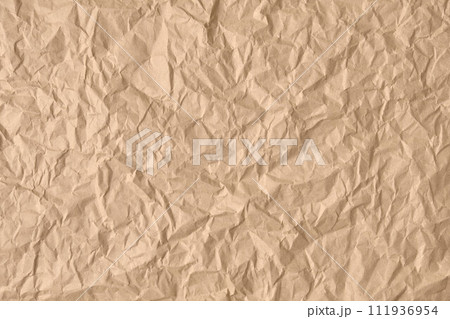 クラフト紙のテクスチャ（ブラウン） 111936954