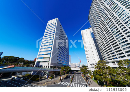 東京 品川駅周辺の高層ビル群 東京 品川駅周辺の高層ビル群 111938096