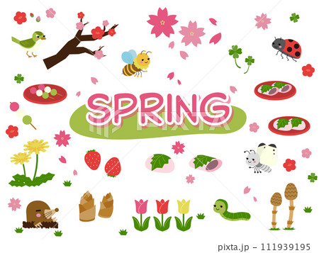 春に使える素材セット 春に使える素材セット 111939195