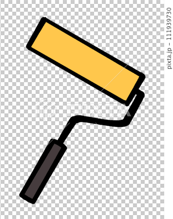 Paint roller illustration material 111939730
