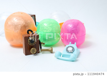 ガチャガチャ, ミニチュア, おもちゃ, 玩具, 電話, レトロ, 雑貨, カプセル, カプセル玩具 ガチャガチャ, ミニチュア, おもちゃ, 玩具, 電話, レトロ, 雑貨, カプセル, カプセル玩具 111940474