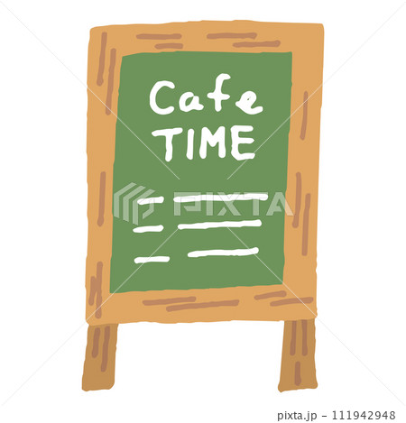 カフェ看板 カフェメニュー イラスト カフェ看板 カフェメニュー イラスト 111942948