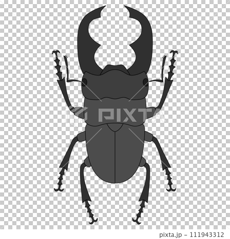 彩色昆蟲單圖鍬蟲 111943312