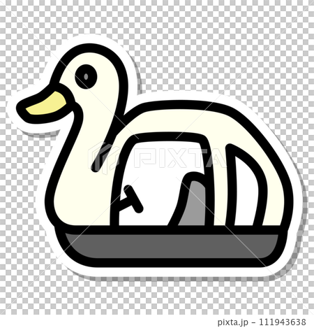 貼紙車輛圖示圖鴨船 111943638