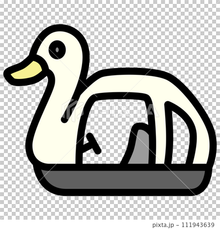 彩色車輛圖示鴨子船 111943639