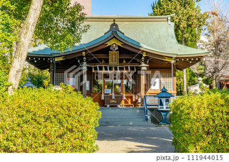 大阪府茨木市三島丘の磯良神社(疣水神社) 拝殿 大阪府茨木市三島丘の磯良神社(疣水神社) 拝殿 111944015