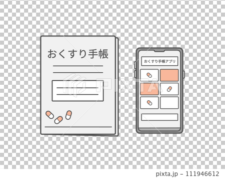 藥物筆記本和藥物筆記本應用程式 藥物筆記本和藥物筆記本應用程式 111946612
