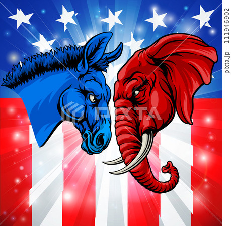 Republican Democrat Election Party Politics 111946902