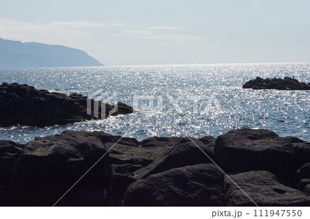 北海道　黄金岬から見た風景 111947550