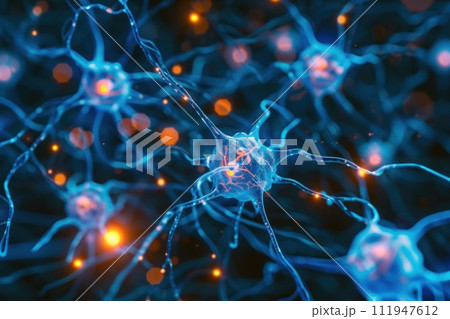 Neurons Under Medical Lighting 111947612