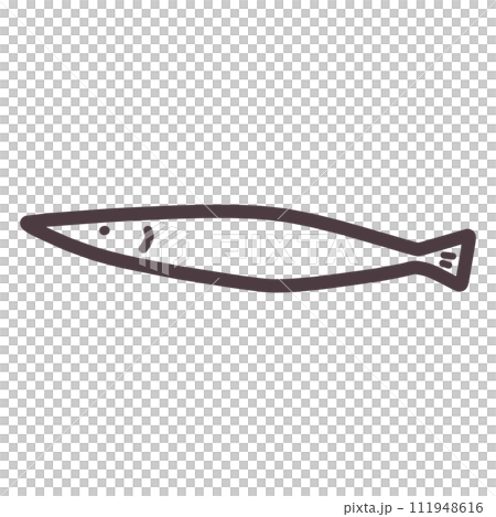 簡單變形拉長魚的插圖 簡單變形拉長魚的插圖 111948616