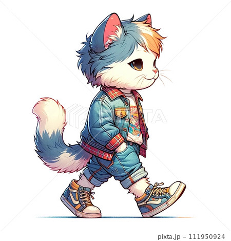 服を着た猫 111950924