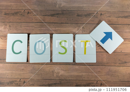 文字カード コスト高 文字カード コスト高 111951706