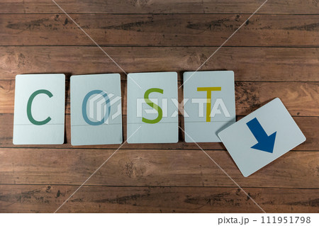 文字カード コストダウン 文字カード コストダウン 111951798