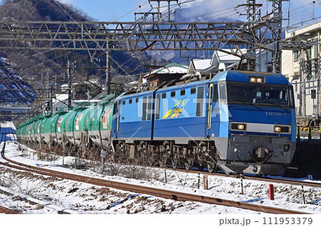 中央本線 四方津ー上野原 JR貨物 EH200-2(高崎) 中央本線 四方津ー上野原 JR貨物 EH200-2(高崎) 111953379