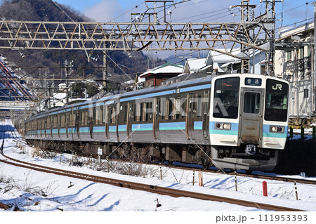 中央本線 四方津ー上野原 JR東日本 211系 N606編成(長野) 中央本線 四方津ー上野原 JR東日本 211系 N606編成(長野) 111953393