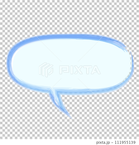 楕円形の吹き出し 111955139
