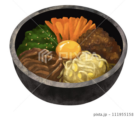 ビビンバ 石焼きビビンバ 韓国料理 ビビンバ 石焼きビビンバ 韓国料理 111955158