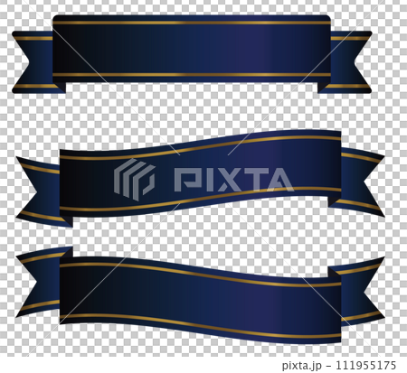 simple blue shiny ribbon 111955175