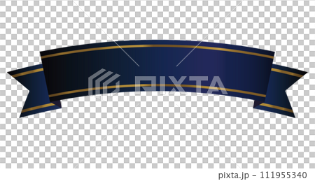 simple blue shiny ribbon 111955340