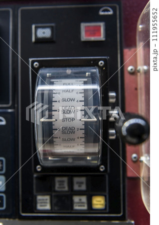 Ship's control device. Engine control from navigational bridge. Ship's control device. Engine control from navigational bridge. 111955652