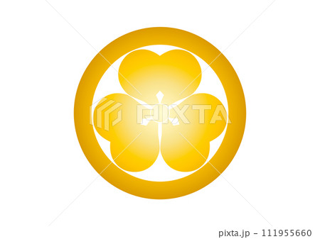 丸に片喰ゴールド 111955660