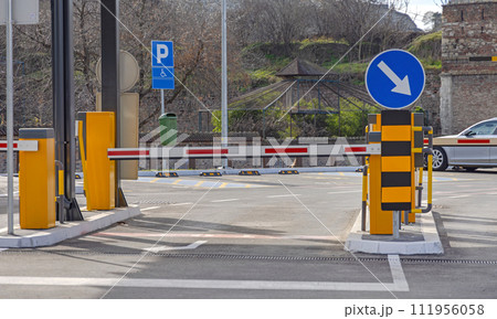 Car Parking Exit Ramp Car Parking Exit Ramp 111956058