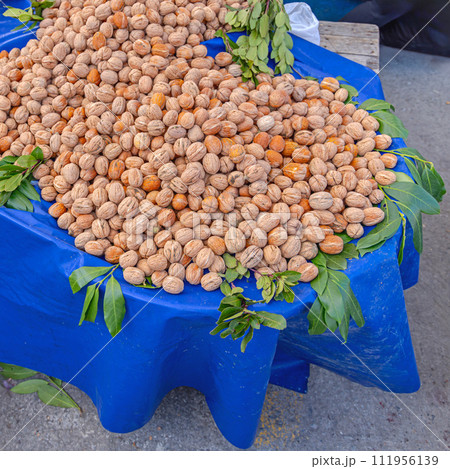 Walnuts Farmers Market Stall Walnuts Farmers Market Stall 111956139