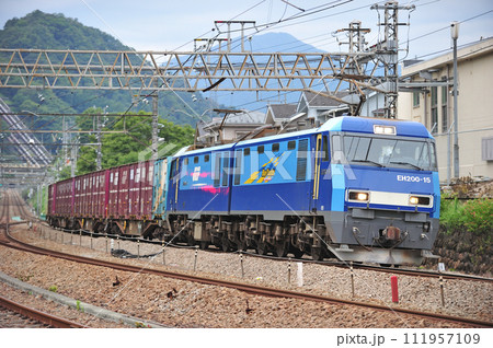 中央本線 四方津ー上野原 JR貨物 EH200-15(高崎) 中央本線 四方津ー上野原 JR貨物 EH200-15(高崎) 111957109