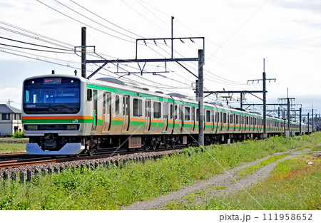 高崎線 行田ー熊谷 JR東日本 E231系1000番台 S-14編成(国府津) 高崎線 行田ー熊谷 JR東日本 E231系1000番台 S-14編成(国府津) 111958652