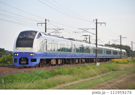常磐線　羽鳥ー岩間　JR東日本　E653系　K308編成（勝田）　フレッシュひたち 111959278