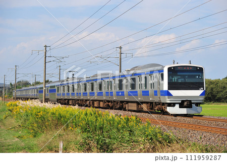 常磐線　岩間ー羽鳥　JR東日本　E531系　K422編成（勝田） 111959287