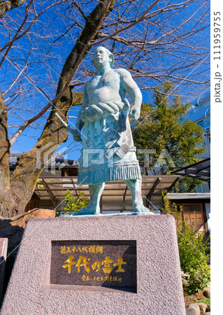 東京都台東区 玉林寺、千代の富士像 111959755